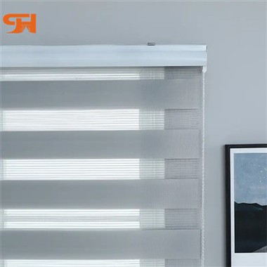 Gray Zebra Blinds Finished Product Customization
