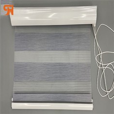 Polyester Hemp Manual Day And Night Curtain Blinds Finished Product